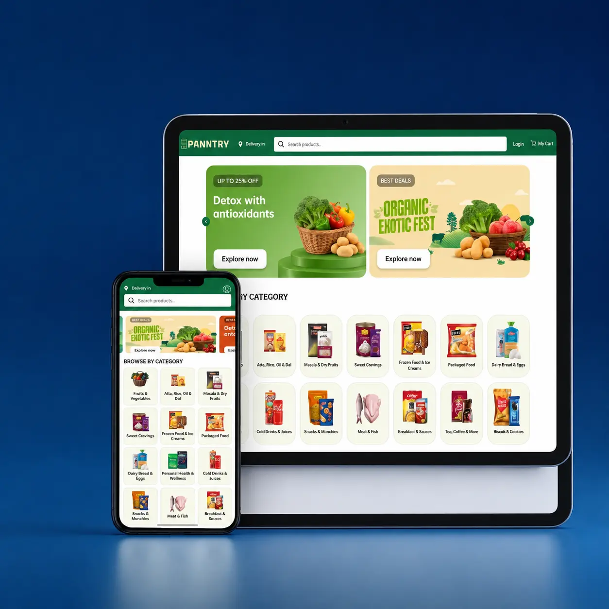 Panntry: Building a Scalable Online Grocery E-Commerce Platform
